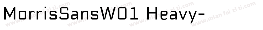 MorrisSansW01 Heavy字体转换